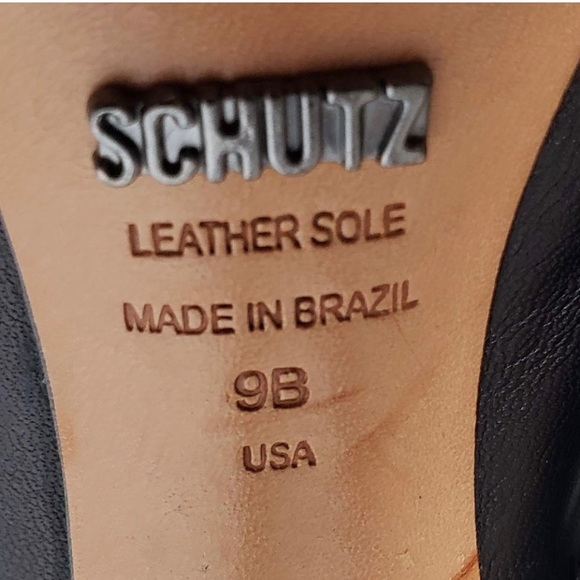 SCHUTZ Genuine Leather Stiletto Sling Back - Picture 8 of 10